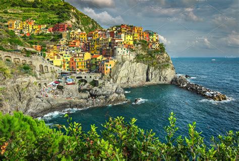 Manarola village, Italy | Architecture Stock Photos ~ Creative Market