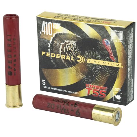 Federal Premium Heavyweight Turkey TSS 410 Bore Ammo 3" 13/16 oz #9 ...