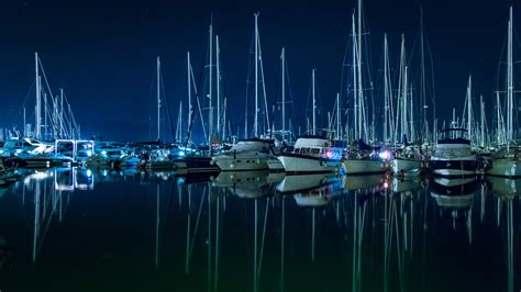 Free Images : water, dock, sky, boat, night, city, atmosphere ...