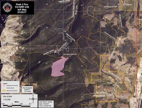 Atlas Peak Fire Map