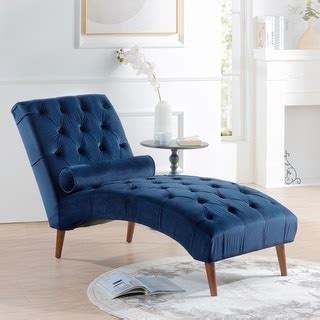 Upholstered Chaise Lounge Polyester Casual Single Sofa Modern Curved ...