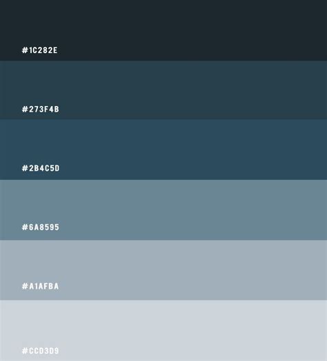 Deep ocean colour scheme – Colour Palette #42 | Ocean color palette ...