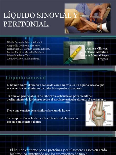 Liquido Sinovial Analisis Hshow | PDF | Articulación | Especialidades ...