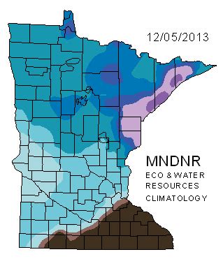 snow depth map