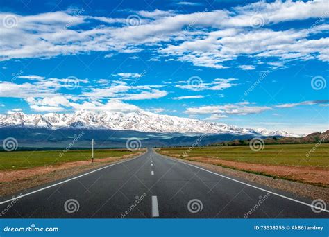 Paved mountain road stock photo. Image of grass, landscape - 73538256