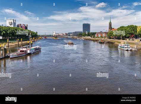 Weser river, Bremen, Germany Stock Photo - Alamy