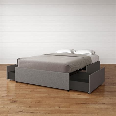 DHP Maven Platform Bed with Under Storage, King Size Frame, Grey ...