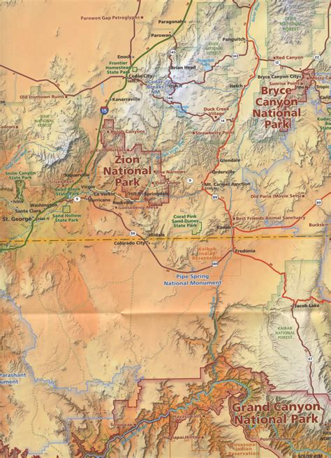 National Parks Map & Guide. An essential map for Utah National Parks ...