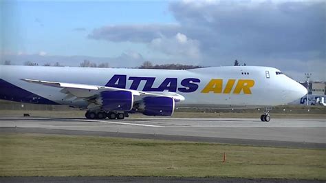 ATLAS AIR 747-8 Brand New in HD. - YouTube