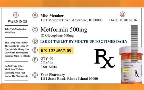 How to Read a Prescription Label | The Rhode Ahead