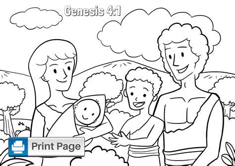 Cain And Abel Bible Story Coloring Pages