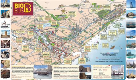 Large detailed tourist map of Dubai. Dubai large detailed tourist map ...