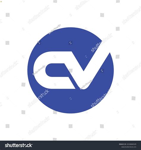 Letter Cv Logo Vector Emblem Template Stock Vector (Royalty Free ...