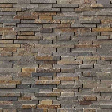 Rustique 3d Interlocking Pattern Natual Stone Wall Tile | Stone tile ...