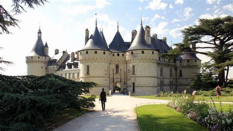 Chateau De Chaumont, Facade of the Main Gate Side, Loire Valley, France ...