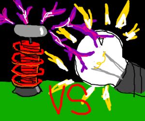 Tesla vs. Edison - Drawception