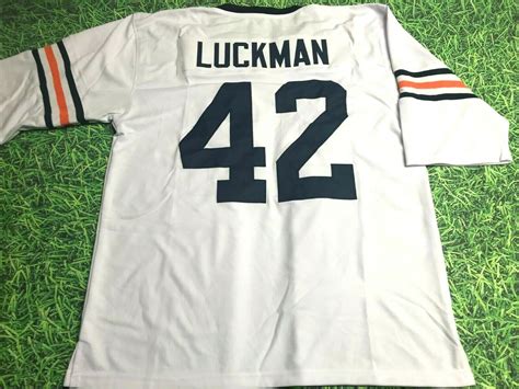 SID LUCKMAN CUSTOM CHICAGO BEARS W THROWBACK JERSEY