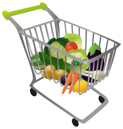 Cartoon Grocery Cart - ClipArt Best