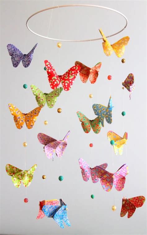 Origami Butterfly Mobile