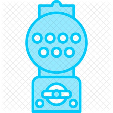 Gumball machine Icon - Download in Colored Outline Style