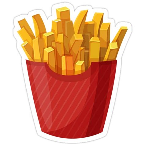 "French Fries Graphic" Stickers by Sylviebinder | Redbubble