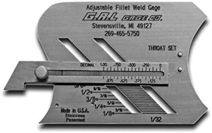 How to Measure Fillet Weld using Fillet Gauge