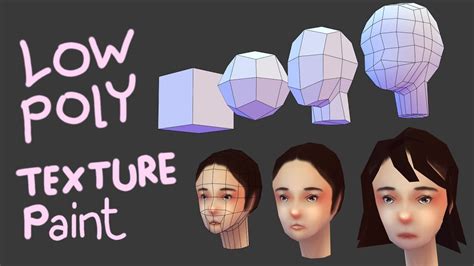 Low Poly Head Modeling with texture painting [Blender 3d] - YouTube