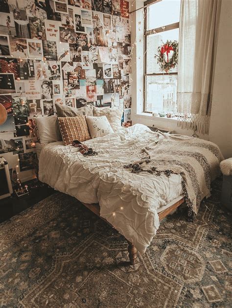 Cozy Vintage Aesthetic Bedroom Decor : The antique bed and bedskirt add ...