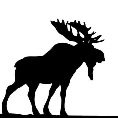 Stencil #7000 Bull Moose (With images) | Moose silhouette, Animal ...