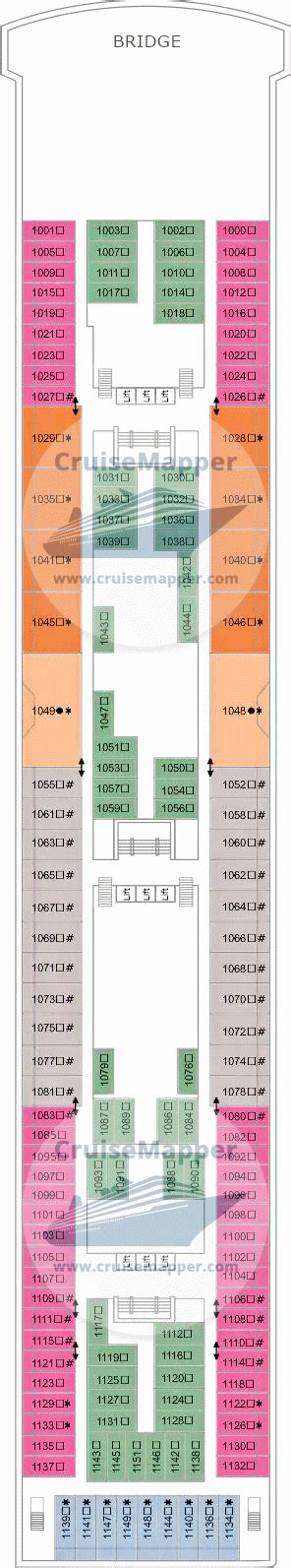 Marella Explorer 2 deck 10 plan | CruiseMapper