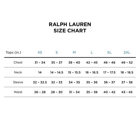 Ralph Lauren Size Chart Mens - Cool Product Critical reviews ...