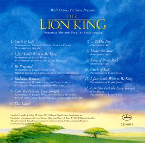 The Lion King (1994 soundtrack) | The Lion King Wiki | Fandom