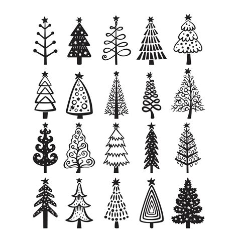 Christmas Tree Vector 11954078 Vector Art at Vecteezy