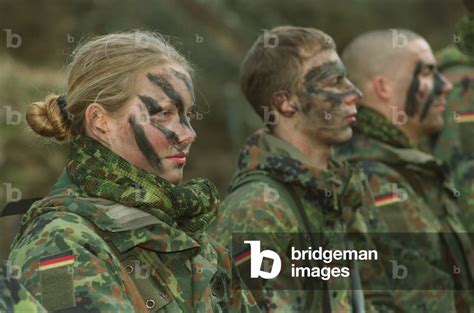 Image of The first female recruits of the German Bundeswehr during ...