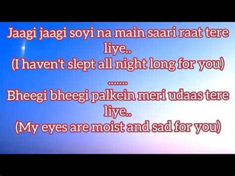 Tere Liye ~ Lyrics English translation - (Prince) || Atif Aslam, Shreya ...