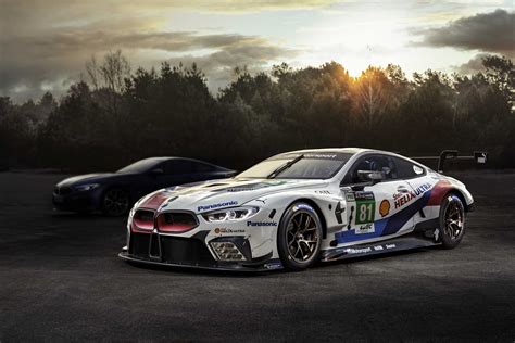 The all new BMW 8 Series Coupe and the M8 GTE (05/2018).