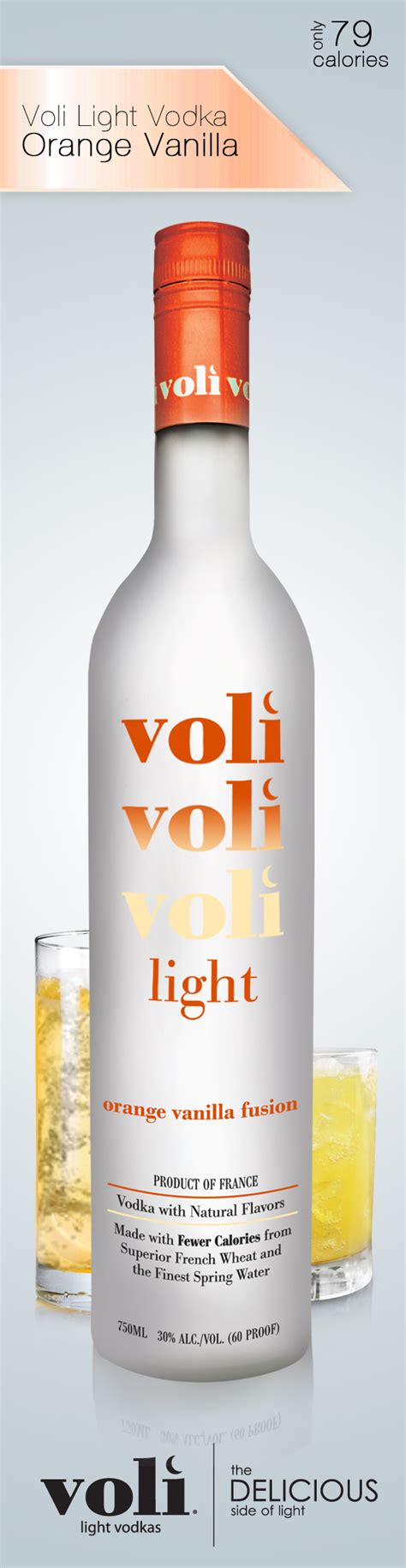 Voli Orange Vanilla - 1 1/2 oz only 79 calories | Light vodka, Orange ...