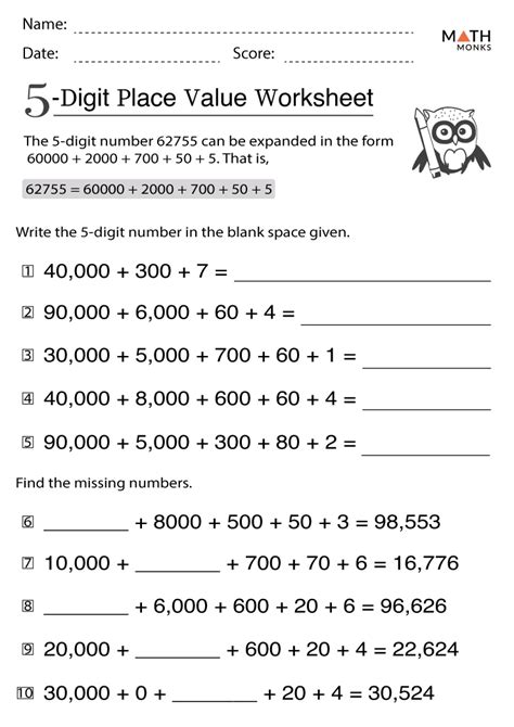 Place Value Worksheets with Answer Key