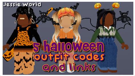 Roblox |5 Halloween Girl Outfits With *codes and links* - YouTube