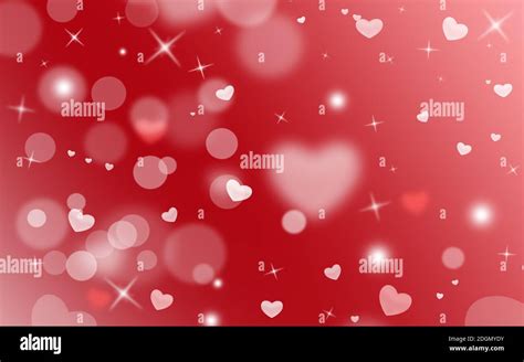 Red abstract blurred background, bokeh. Valentine's day wallpaper ...