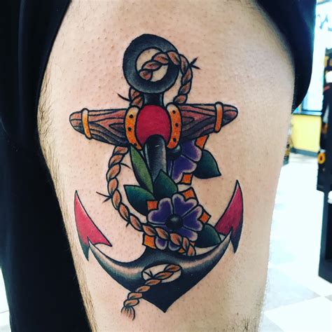 Fouled anchor by Mike Rickards, Saltwater Tattoo, Virginia Beach VA : r ...