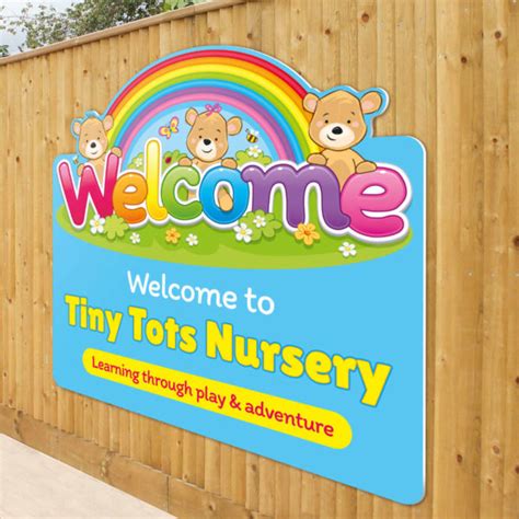 Nursery Welcome Sign - Customised For Your School or Nursery