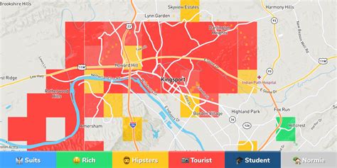 Kingsport Neighborhood Map