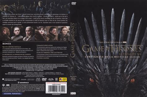 Jaquette DVD de Game of thrones Saison 8 - Cinéma Passion