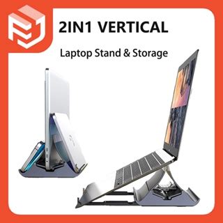 Vertical Laptop Auto Locking Stand Laptop Holder Tablet Storage Dock ...