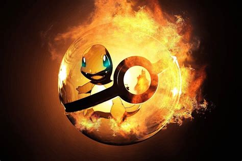 Download Cool Pokemon Charmander Pokeball Wallpaper | Wallpapers.com