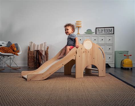 Amazon.com: Avenlur Nima Indoor Slide - Elephant Shape Montessori ...