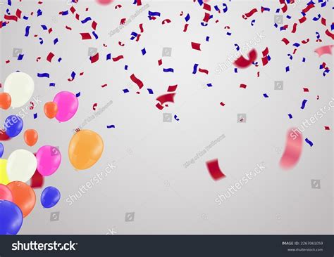 Birthday Happy Birthday Congratulations Poster Balloons Stock Vector ...