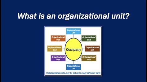 Organizational unit Definition und Bedeutung