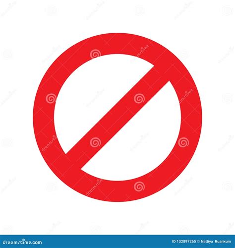 Do Not Sign on White Background Vector Stock Vector - Illustration of ...